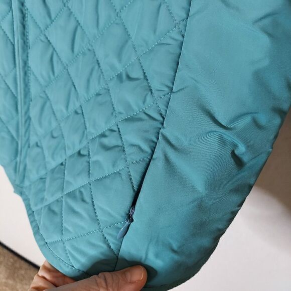 Pendleton Quilted Aqua Blue‎ Full Zip Lightweight Jacket Sz Sm - Picture 3 of 12